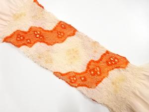 正絹　絞り　帯揚げ